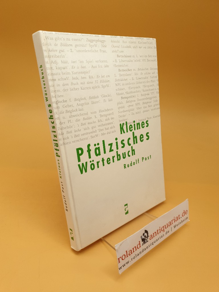 Kleines Pfälzisches Wörterbuch - Post, Rudolf