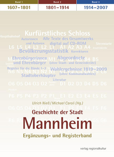 Geschichte der Stadt Mannheim 4: Ergänzungs- und Registerband für die Bde. 1-3 - Niess, Ulrich und Michael Caroli