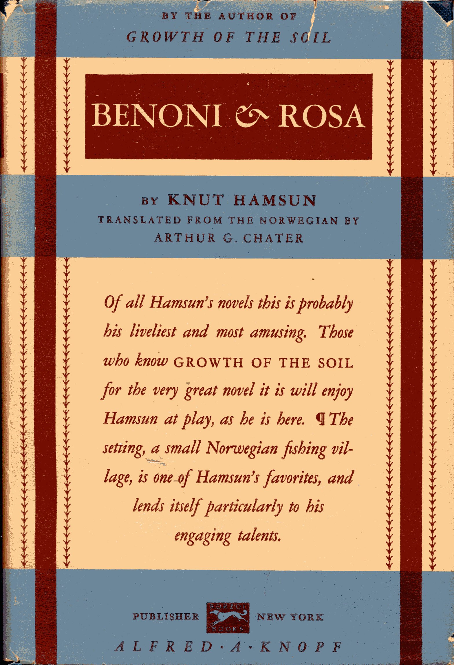 hamsun knut - benoni rosa - AbeBooks