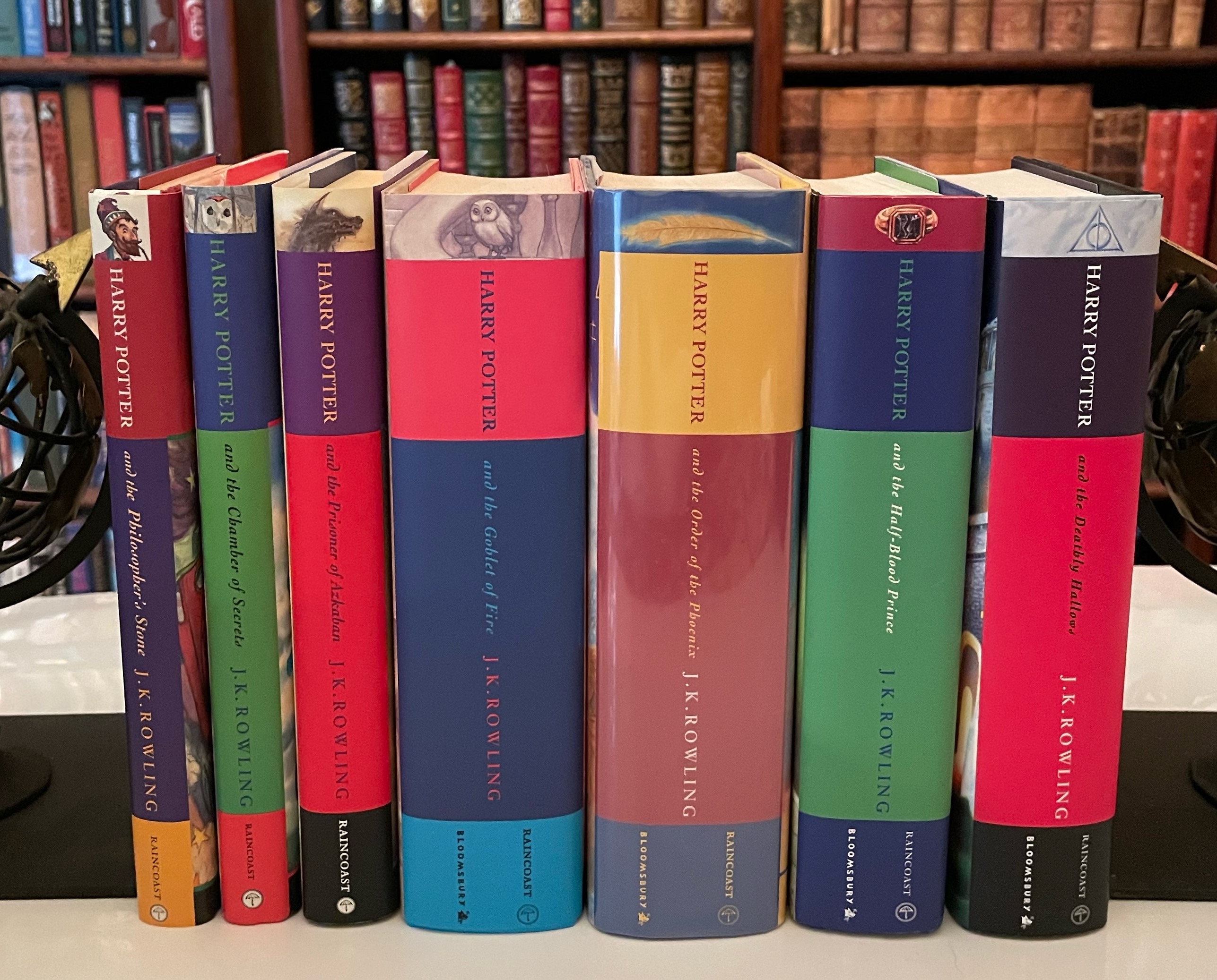 1-st Edition Harry Potter Full Book Set Volumes 1-7 Hardcover