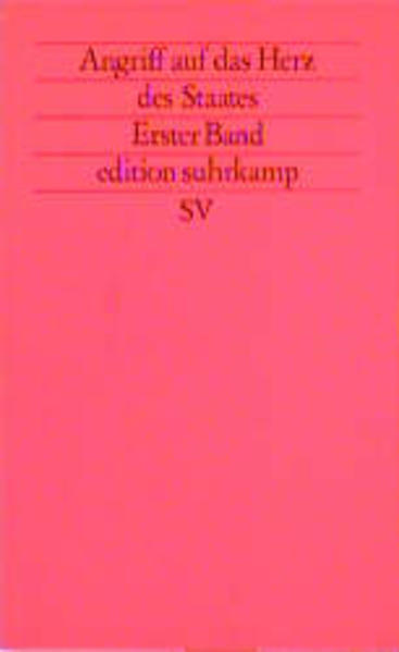 Angriff auf das Herz des Staates. Soziale Entwicklung und Terrorismus Band 1 / Erster Band - Hess, Henner, Martin Moerings und Dieter Paas