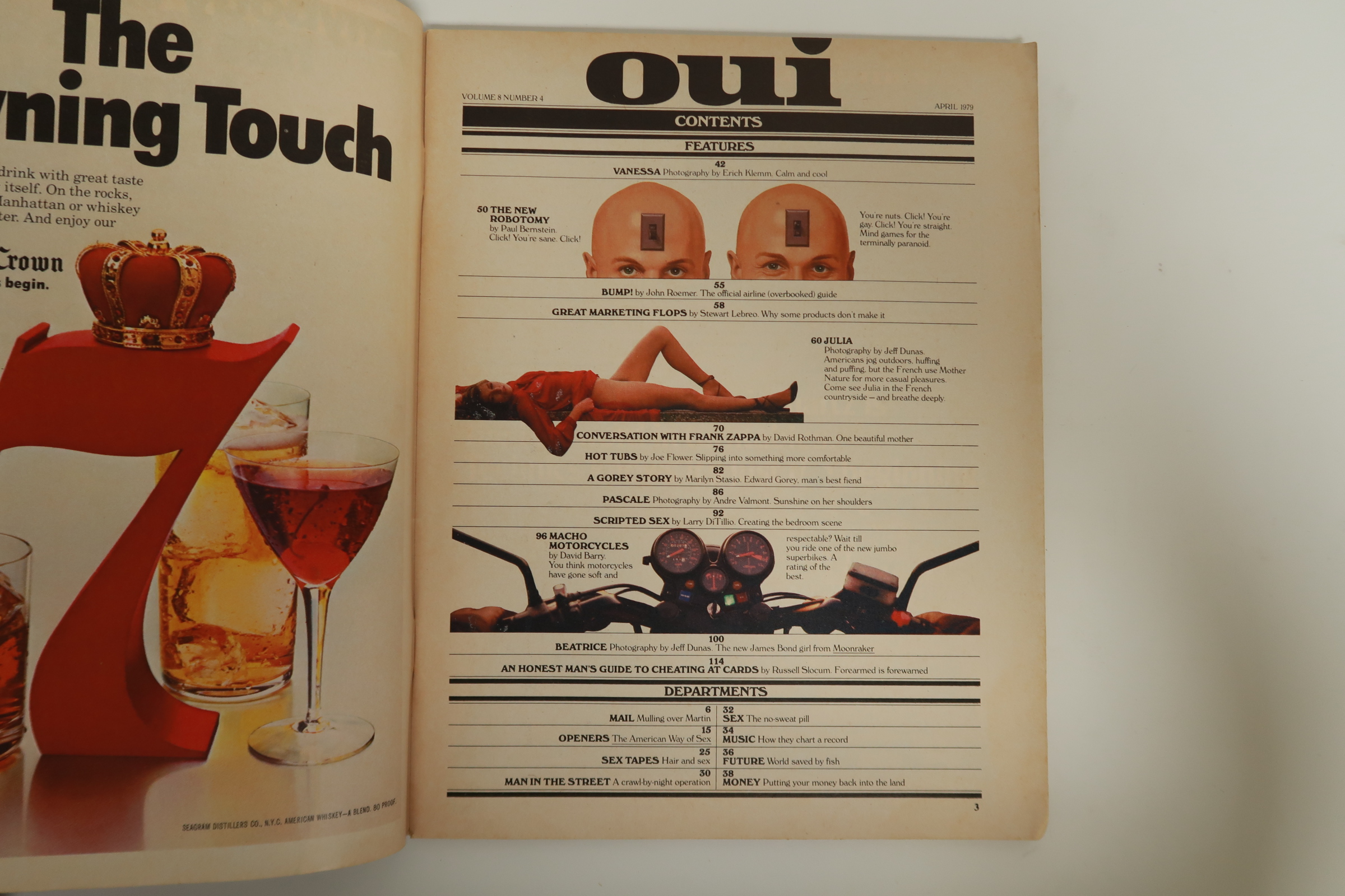 Oui - For The Man of the World Adult Men's Magazine - Vintage