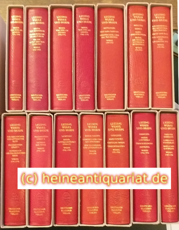 Werke und Briefe. 12 in 14 Bänden. - Lessing, Gotthold Ephraim