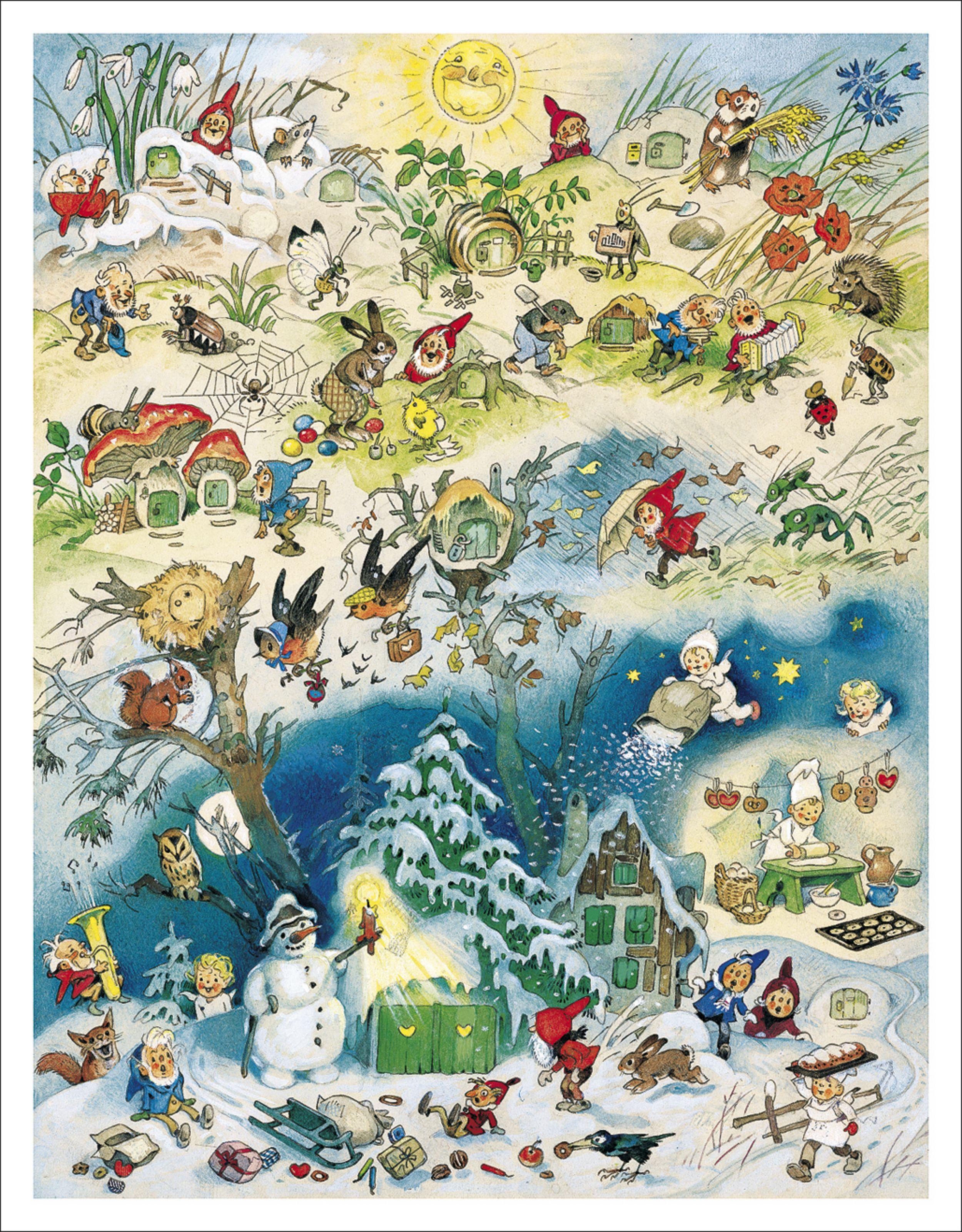 Vier Jahreszeiten Adventskalender - Baumgarten, Fritz