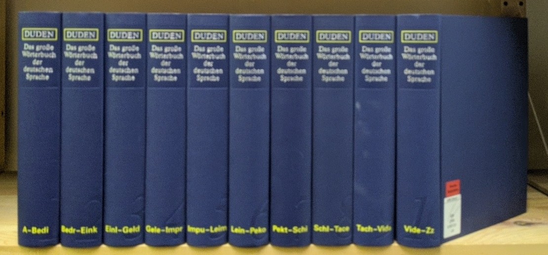 Duden, Das große Wörterbuch der deutschen Sprache - 10 Bände [komplett]. - Scholze-Stubenrecht, Werner [Ltg.]