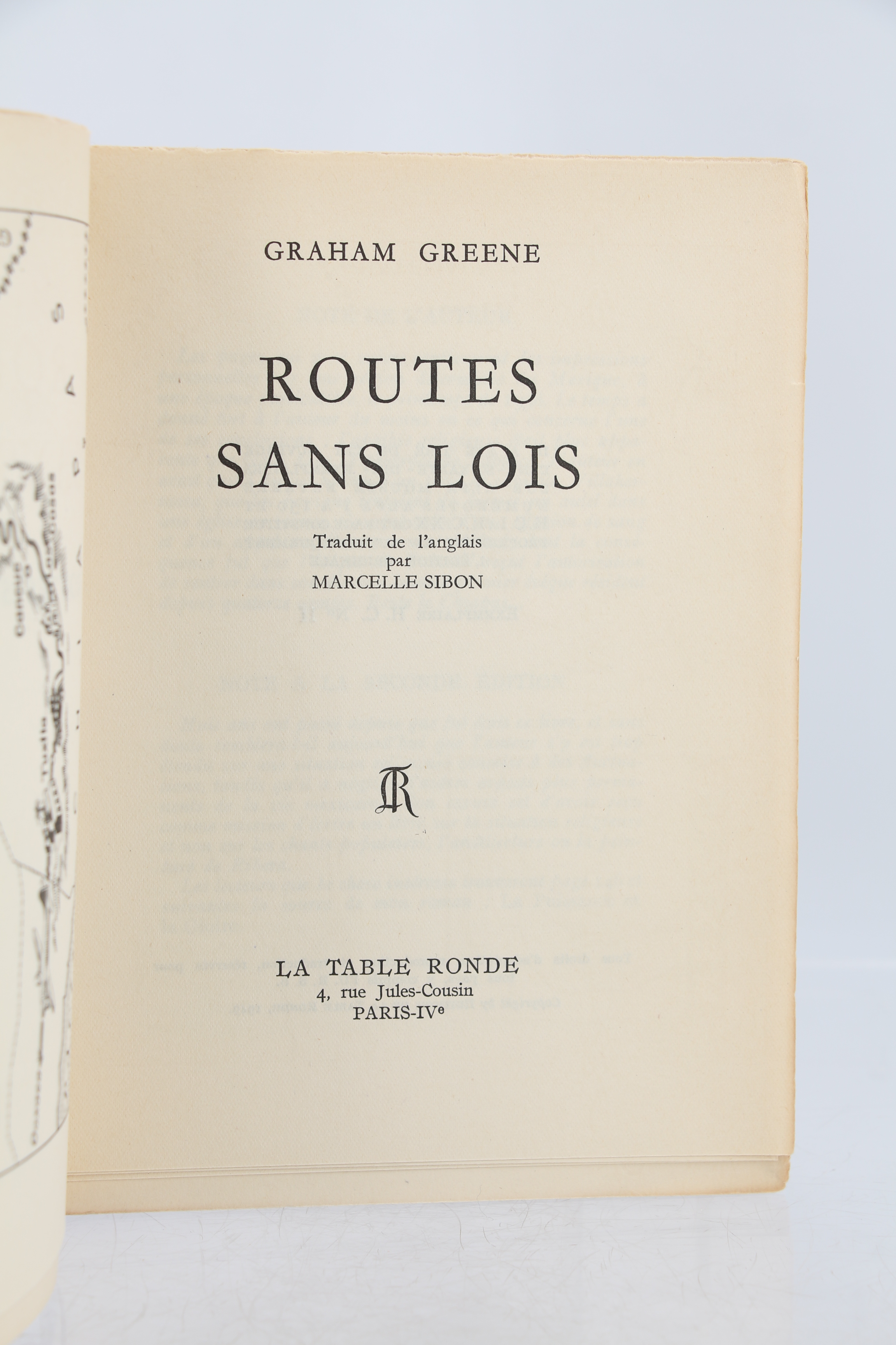Routes sans lois by GREENE Graham: couverture souple (1949) | Librairie ...