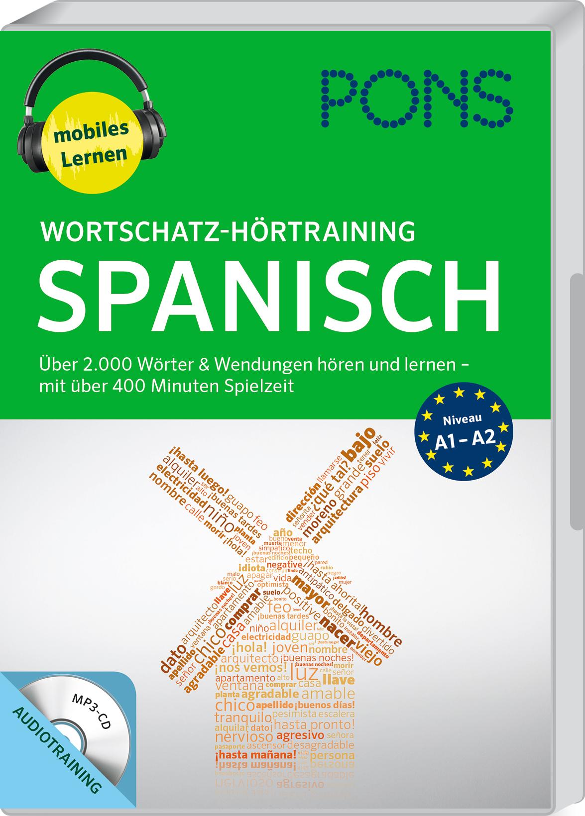 PONS Wortschatz-Hoertraining Spanisch mit Begleitheft und MP3-CD