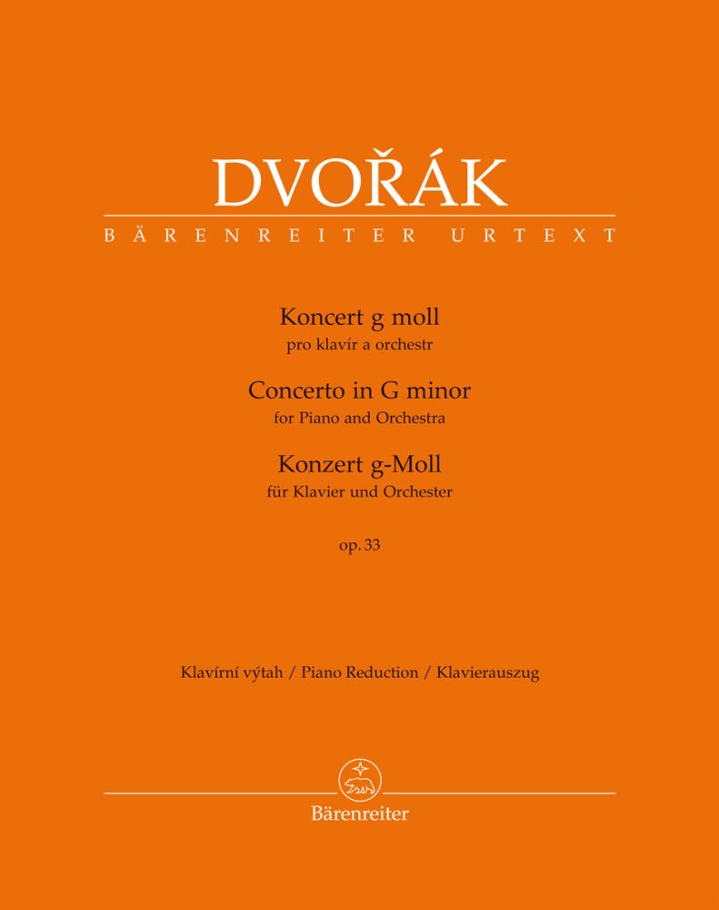 Konzert für Klavier und Orchester g-Moll op. 33 B 63 - Dvorák, Antonín