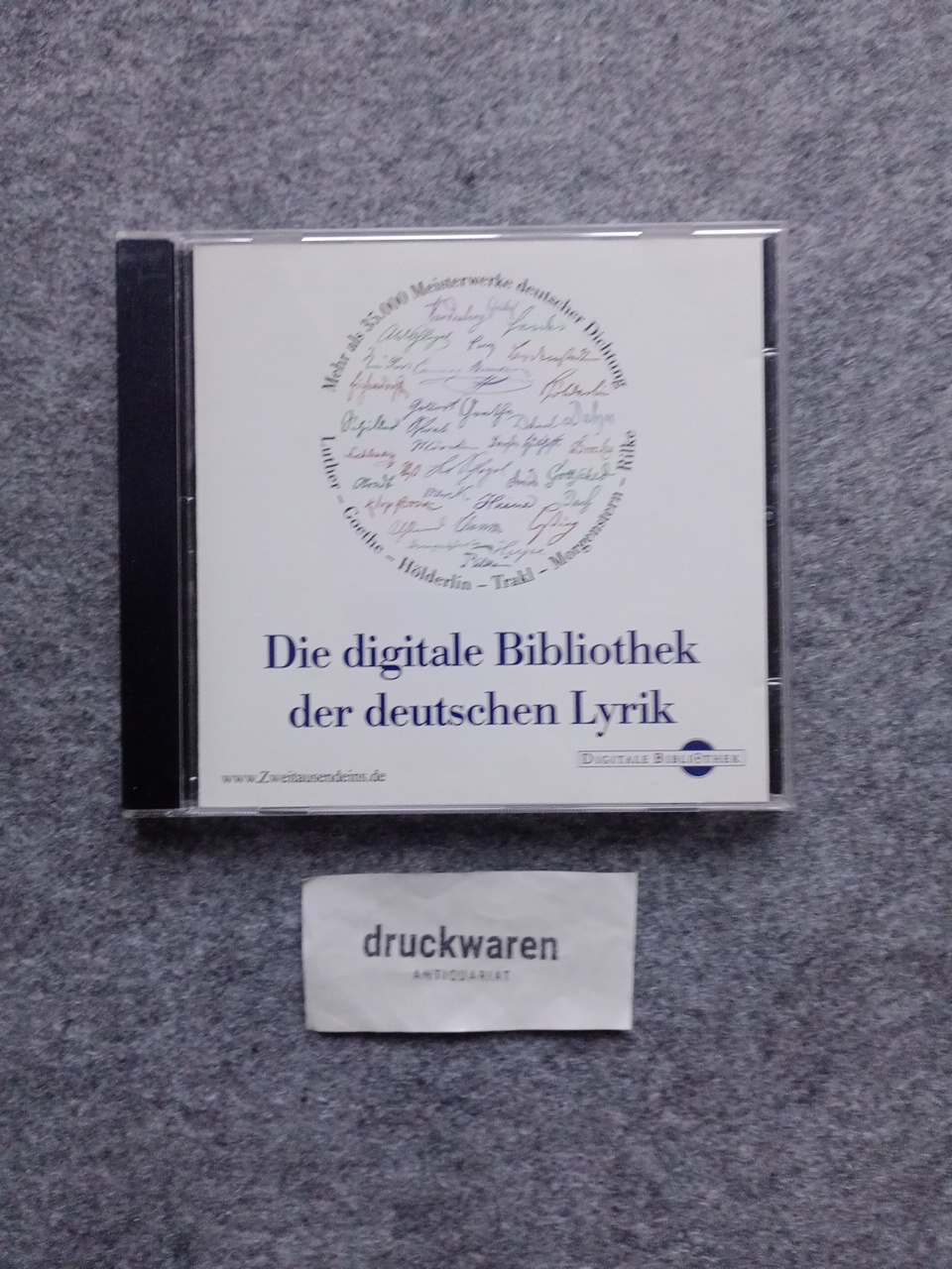 Die digitale Bibliothek der deutschen Lyrik: Über 35.000 Gedichte aus fünf Jahrhunderten [CD-ROM].