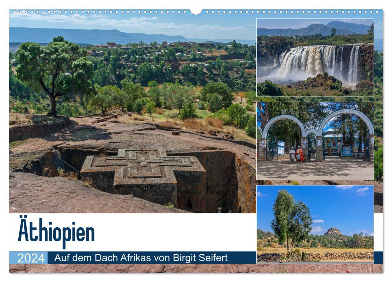 Äthiopien - Auf dem Dach Afrikas (Wandkalender 2024 DIN A2 quer), CALVENDO Monatskalender - Seifert, Birgit