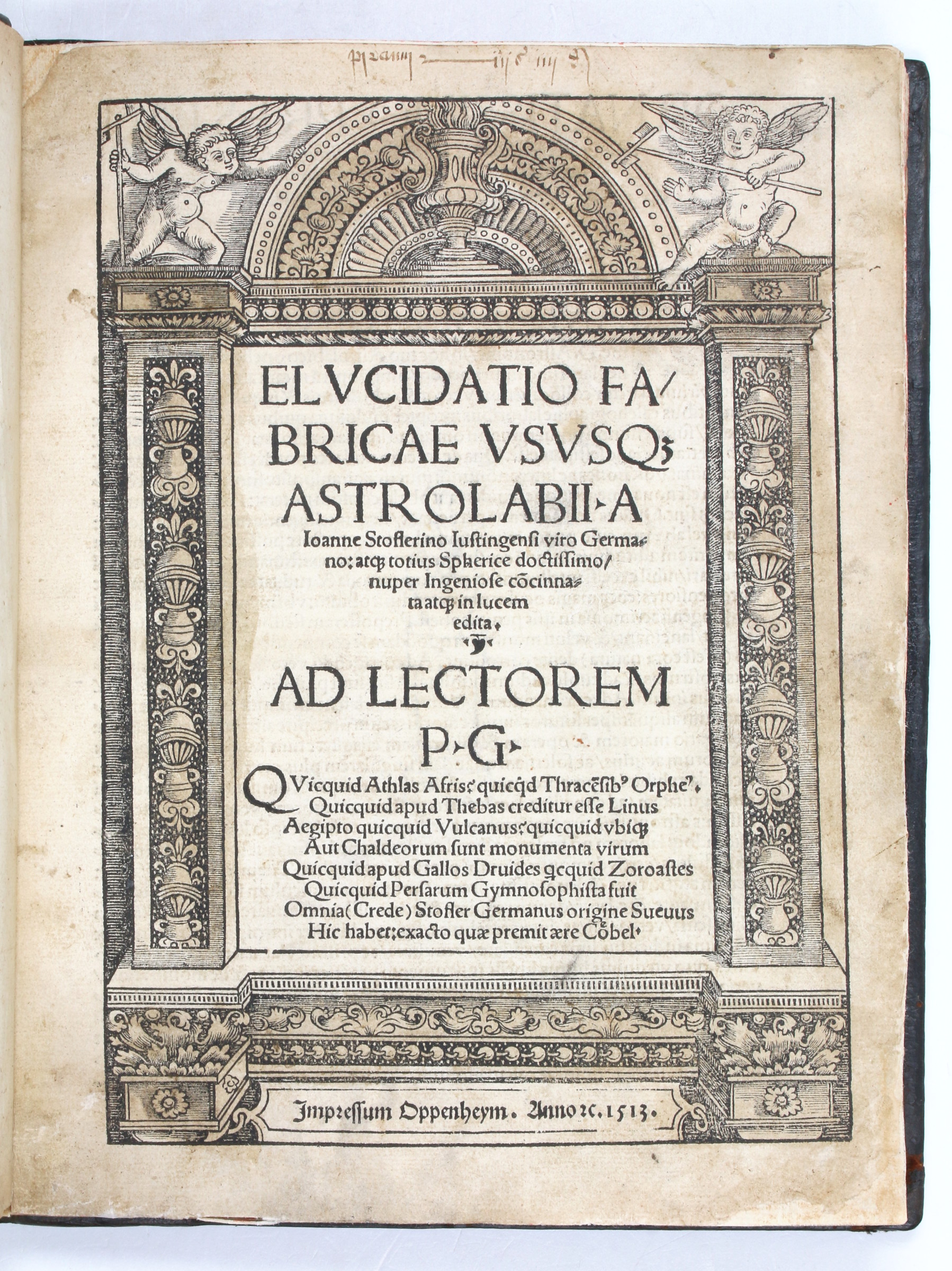 Elucidatio fabricae ususque astrolabii. - Stöffler, Johann.