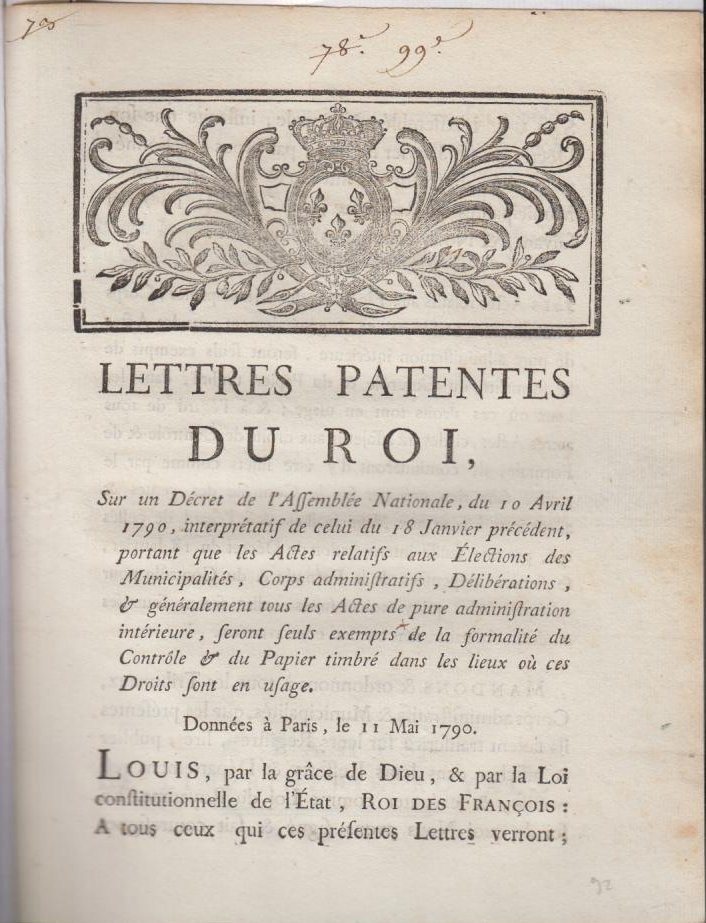 Lettres patentes... en forme d'édict, portant suppression de plusieurs