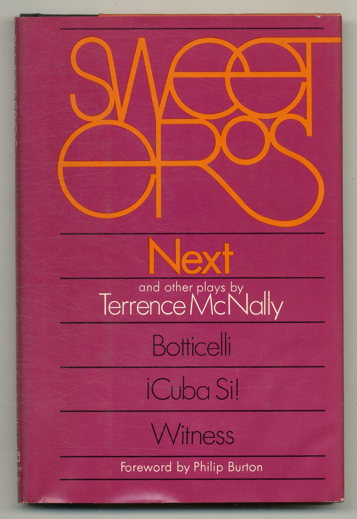 Sweet Eros, Next and Other Plays by McNALLY, Terrence: Fine