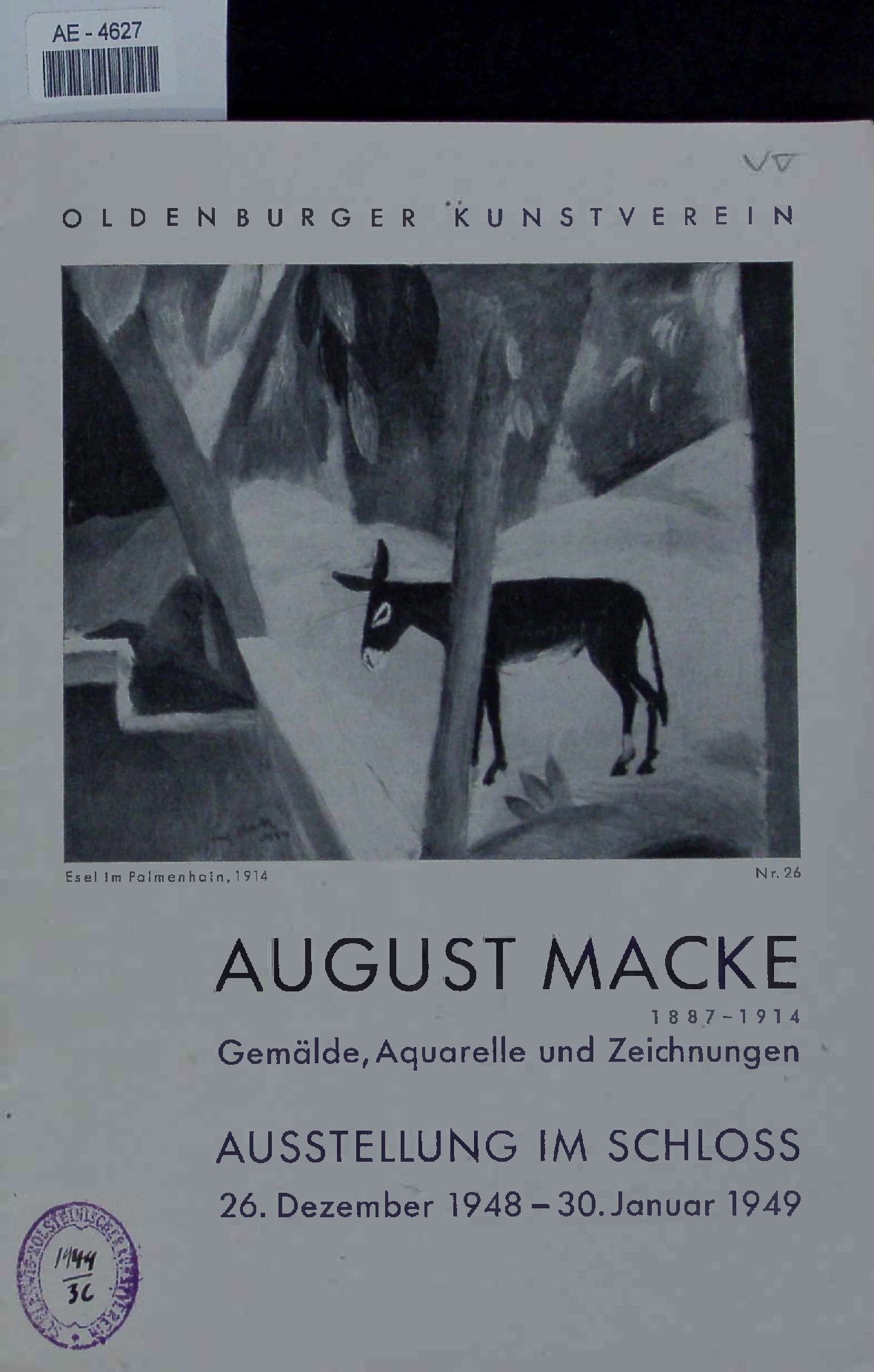 August Macke 1887-1914. Gemälde, Aquarelle und Zeichnungen. Nr. 26 - Macke, August