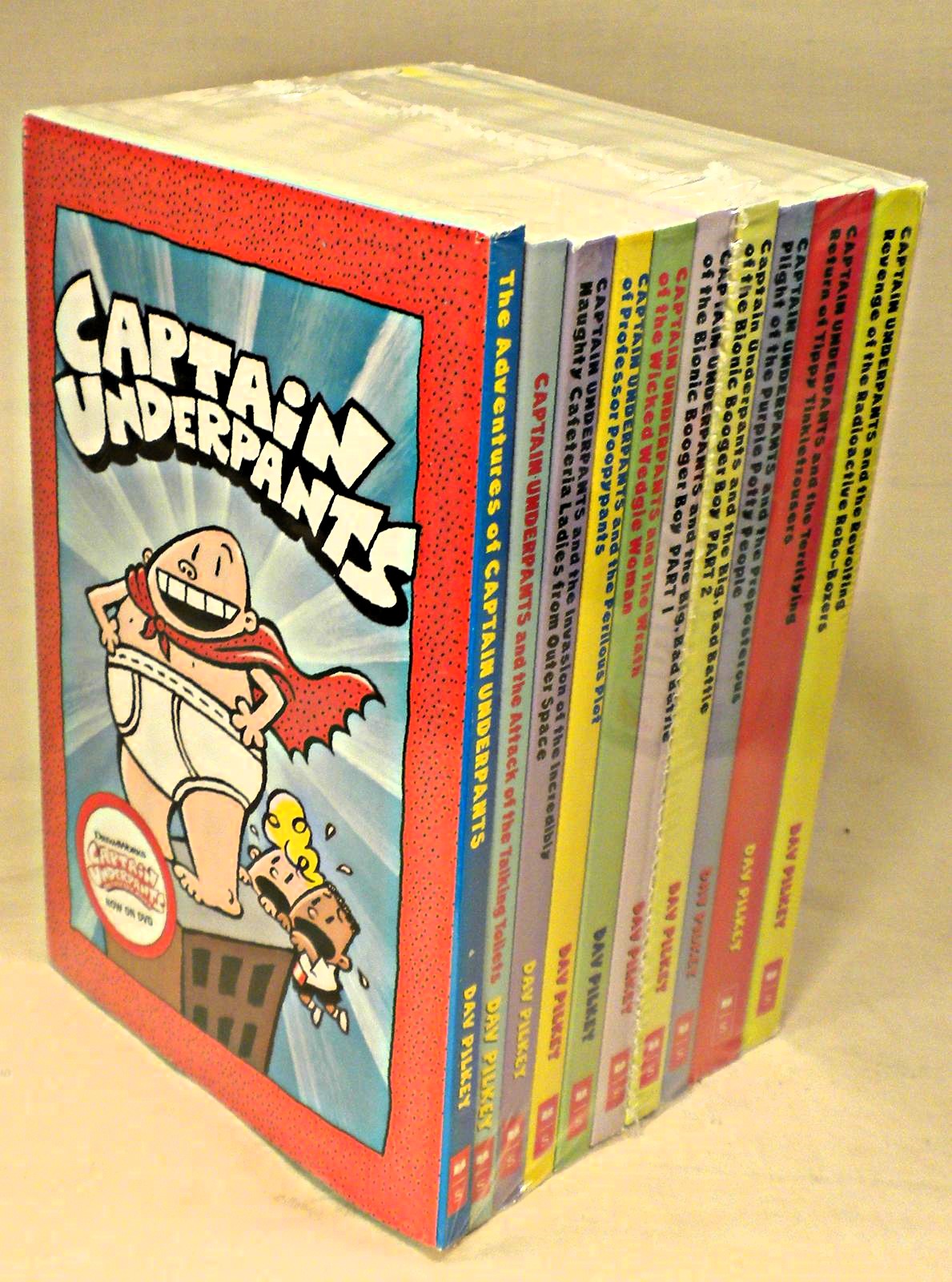 Captain underpants book set 10 discount