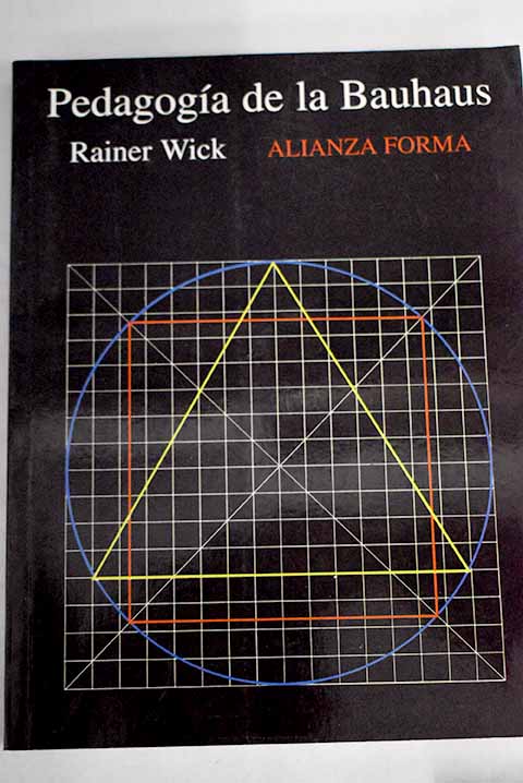 La pedagogía de la Bauhaus - Wick, Rainer