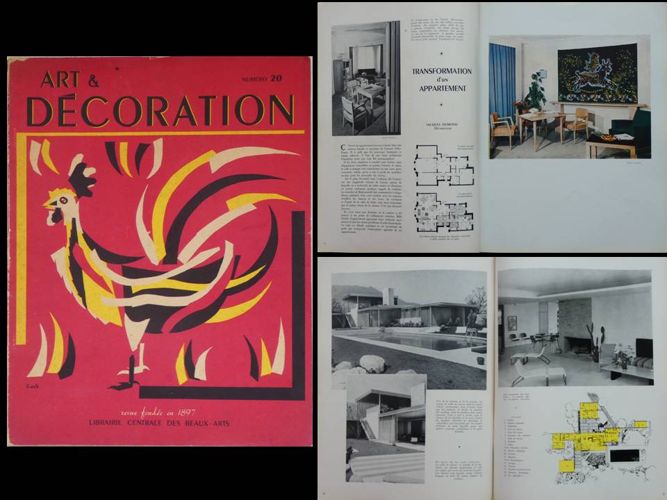 ART ET DECORATION n°20 1951 NEUTRA KAUFMANN HOUSE, JACQUES DUMOND, PINSARD [Bon] [Couverture souple]