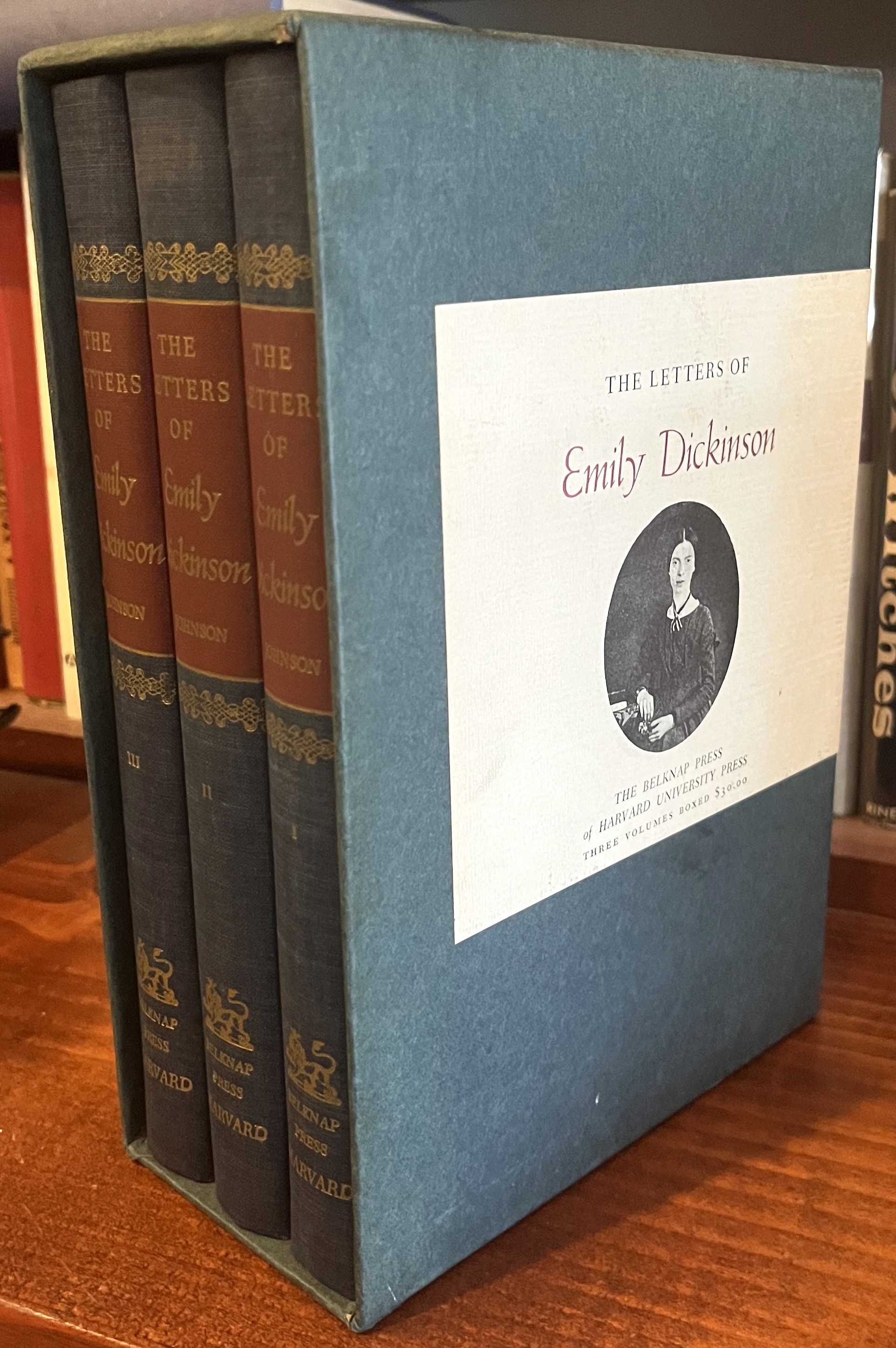 The Letters of Emily Dickinson, in 3 Volumes - Dickinson, Emily; Thomas H. Johnson & Theodora Ward (Eds)