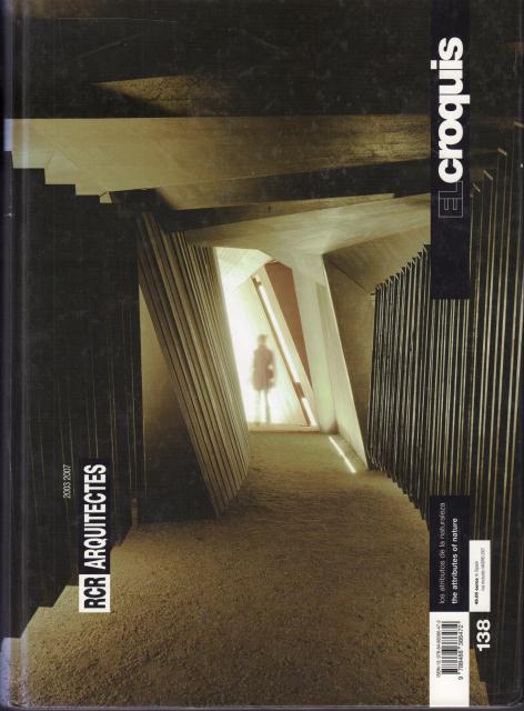 【超歓迎】 El Croquis 138: RCR Arquitectes 2003/2007. by Poveda, Paloma アート・デザイン・音楽
