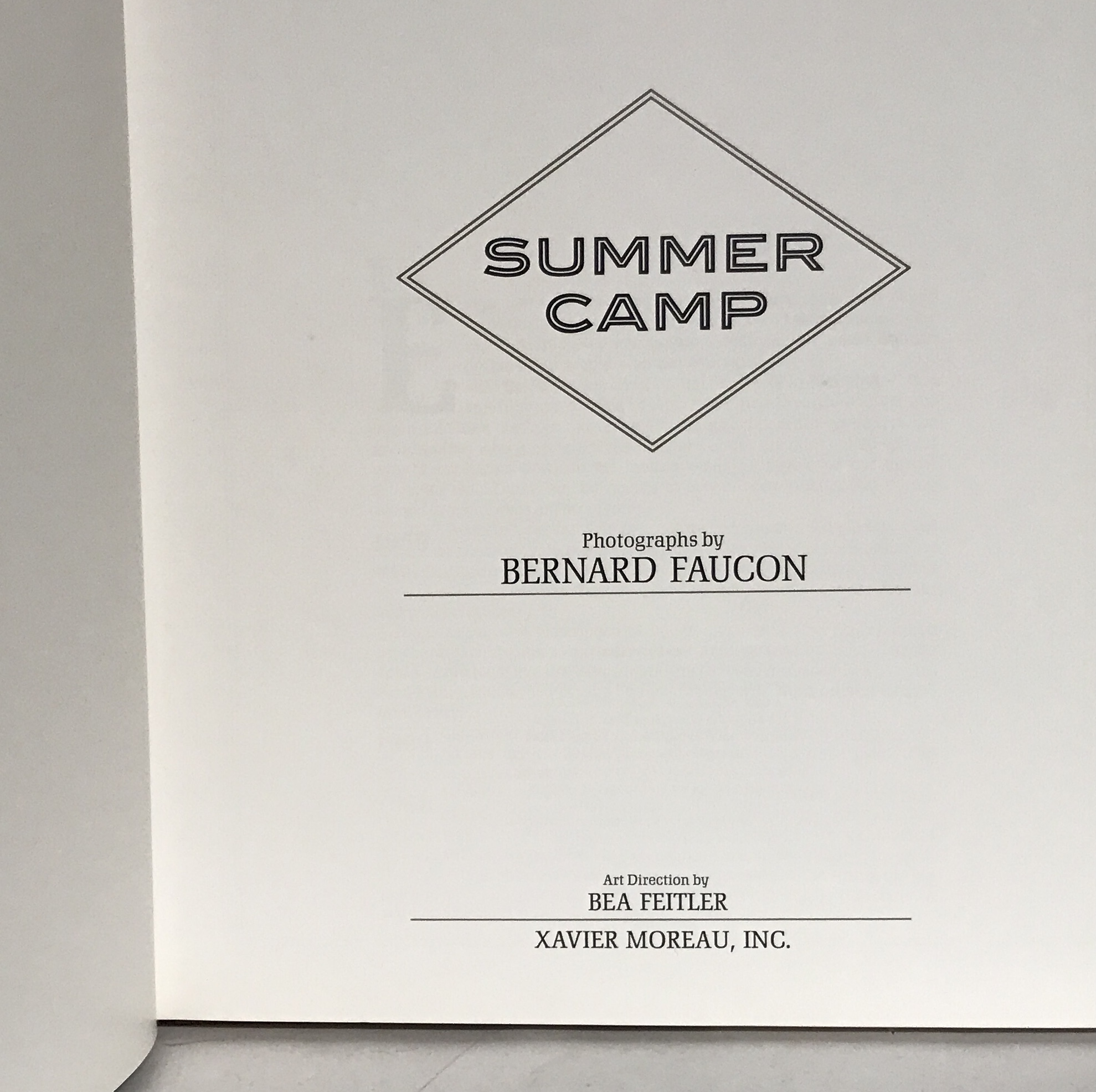 Summer Camp. Photographs by Bernard Faucon. by Faucon