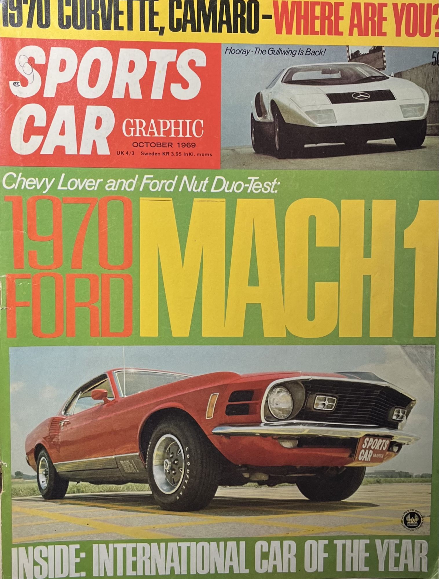Sports Car Graphic Magazine, October, 1969 by Don Mathews, Managing ...