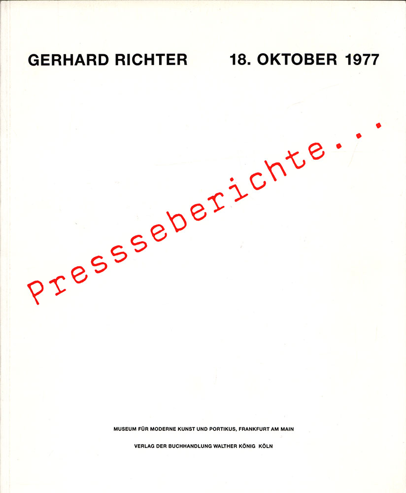 Presseberichte zu Gerhard Richter 