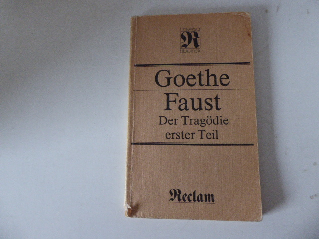 Faust. Eine Tragödie. Erster Teil. Reclams Universal-Bibliothek Band 1. TB - Johann Wolfgang Goethe