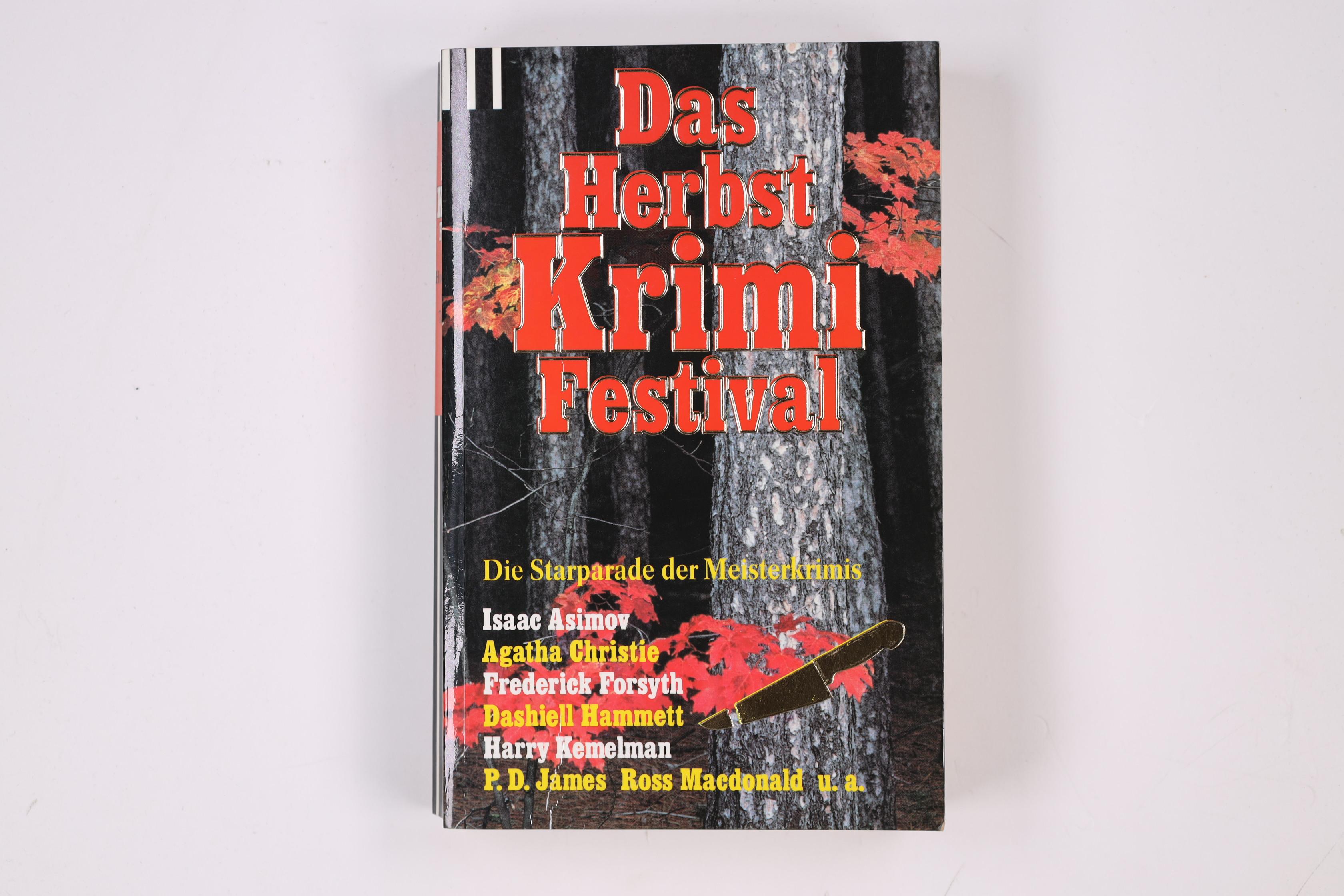 DAS HERBST KRIMI FESTIVAL. - Isaac Asimov, Agatha Christie