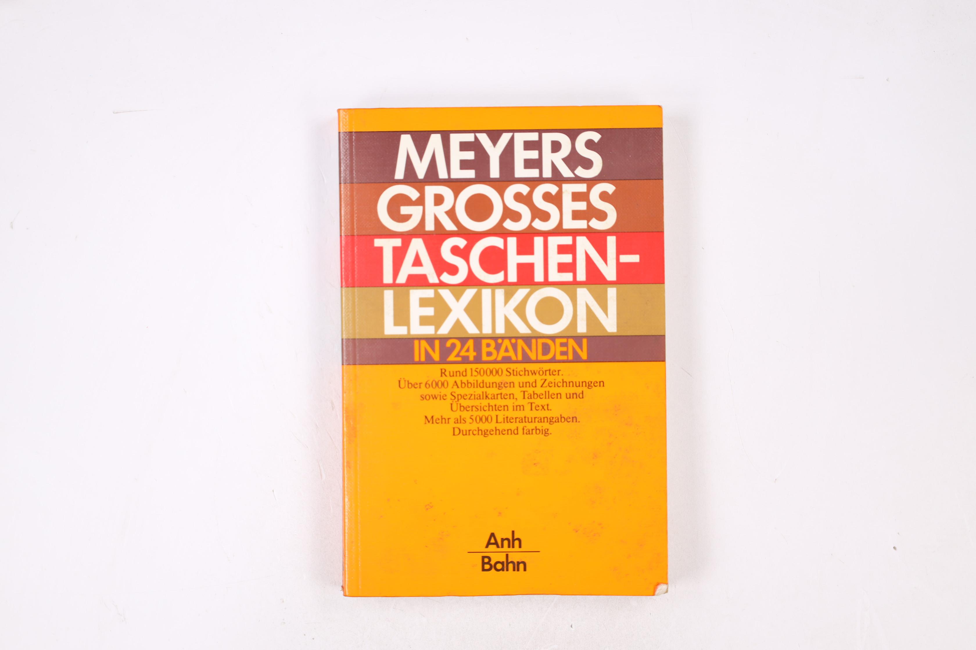 MEYERS GROSSES TASCHEN-LEXIKON.