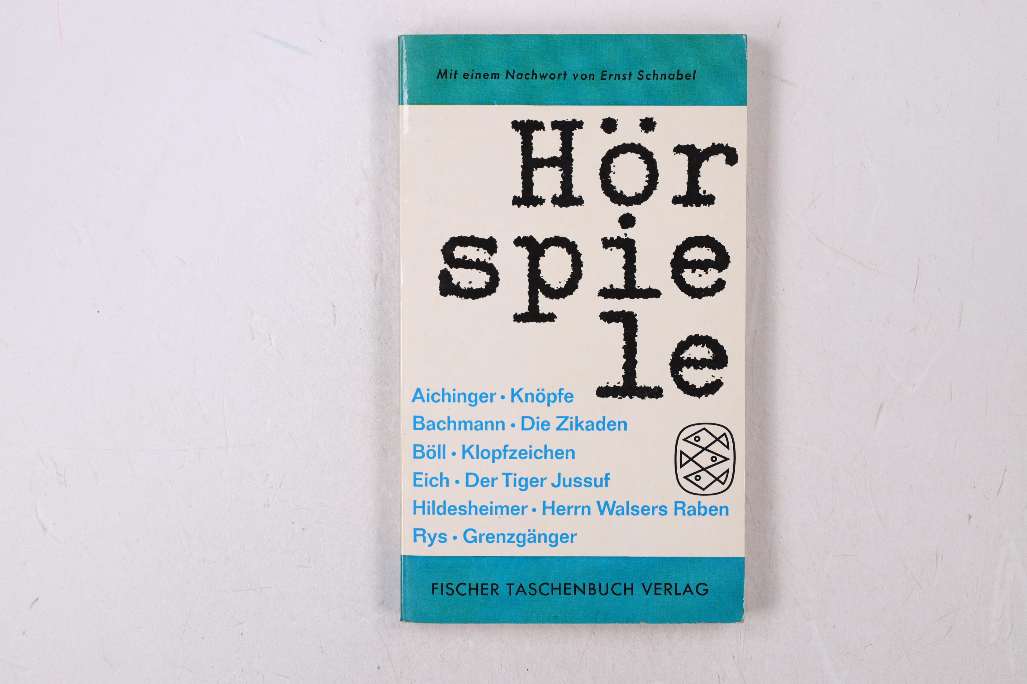 HÖRSPIELE. - Aichinger, Ilse