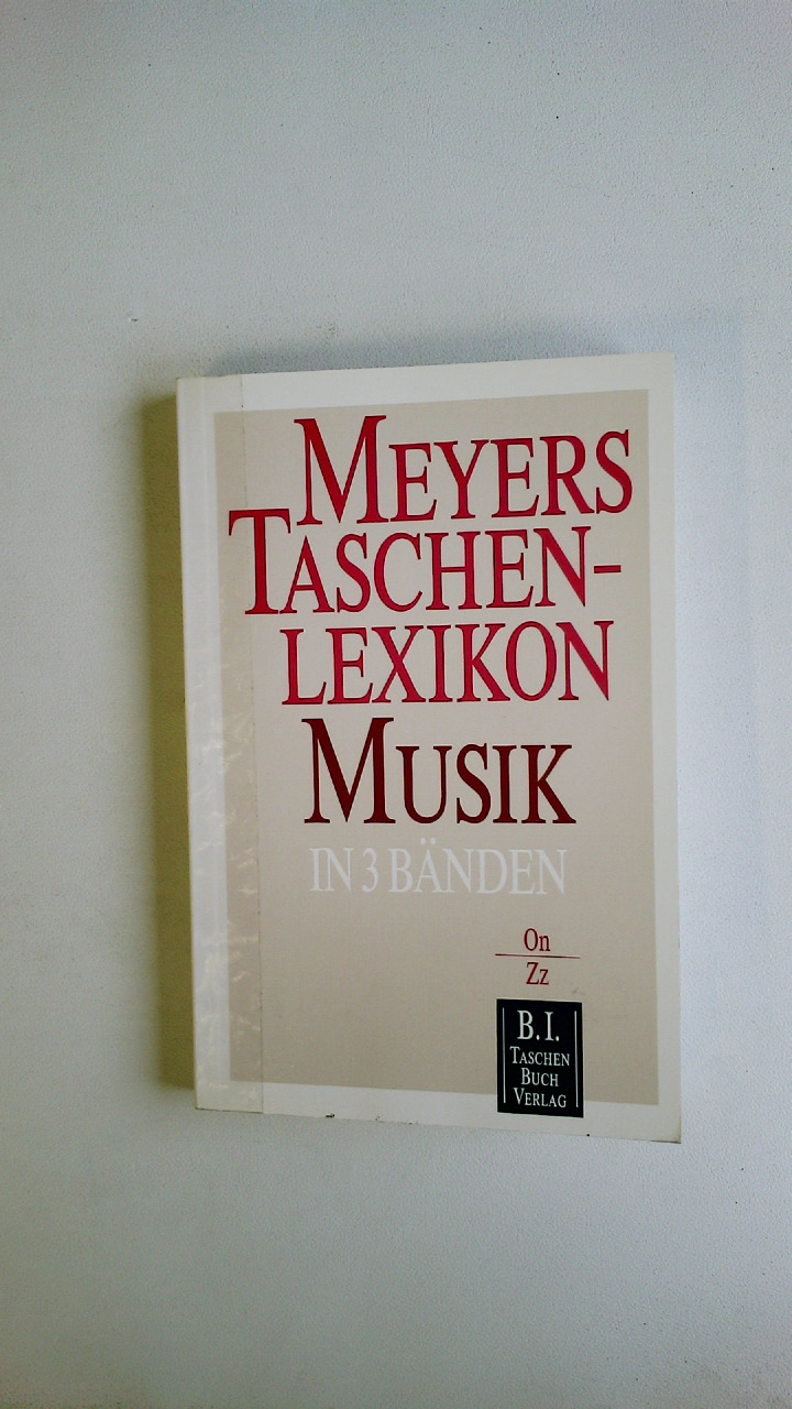 MEYERS TASCHENLEXIKON MUSIK BAND 3.