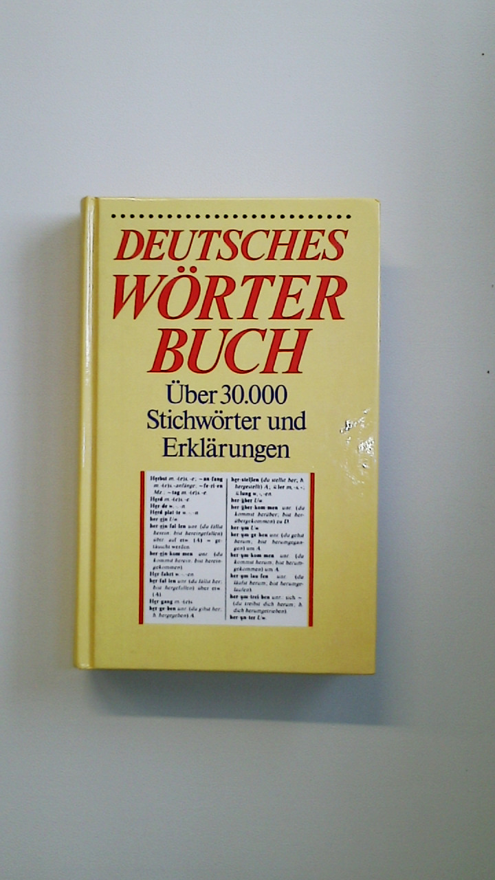 DEUTSCHES WÖRTERBUCH. über 30.000 Stichwörter und Erklärungen - Fröhlich, Eberhard