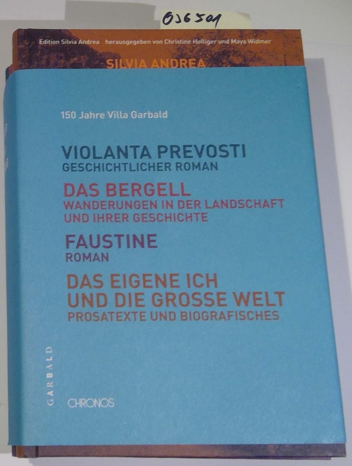 Edition Silvia Andrea. Ausgewählte Werke in vier Bänden: Violanta Prevosti, Das Bergell, Faustine, Das eigene Ich und die grosse Welt - Andrea, Silvia / Holliger, Christine und Widmer, Maya - Herausgeberinnen