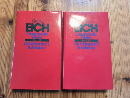 Gesammelte Werke in vier Bänden, - Band II.: Die Hörspiele 1 + Band III.: Die Hörspiele 2 (2 BÜCHER) - Eich, Günter