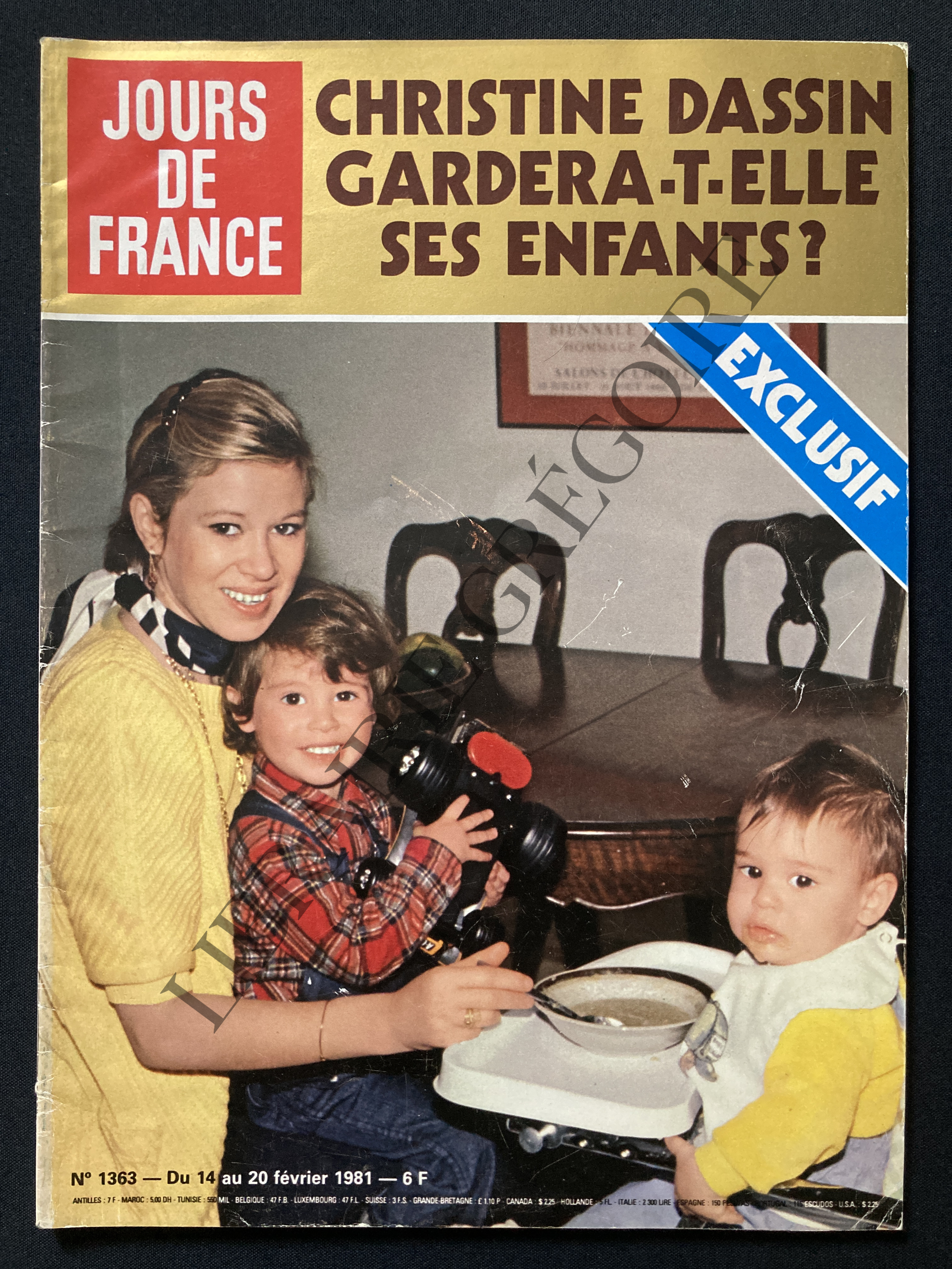 JOURS DE FRANCE-N°1363-DU 14 AU 20 FEVRIER 1981-CHRISTINE DASSIN [Très bon] [Couverture souple]