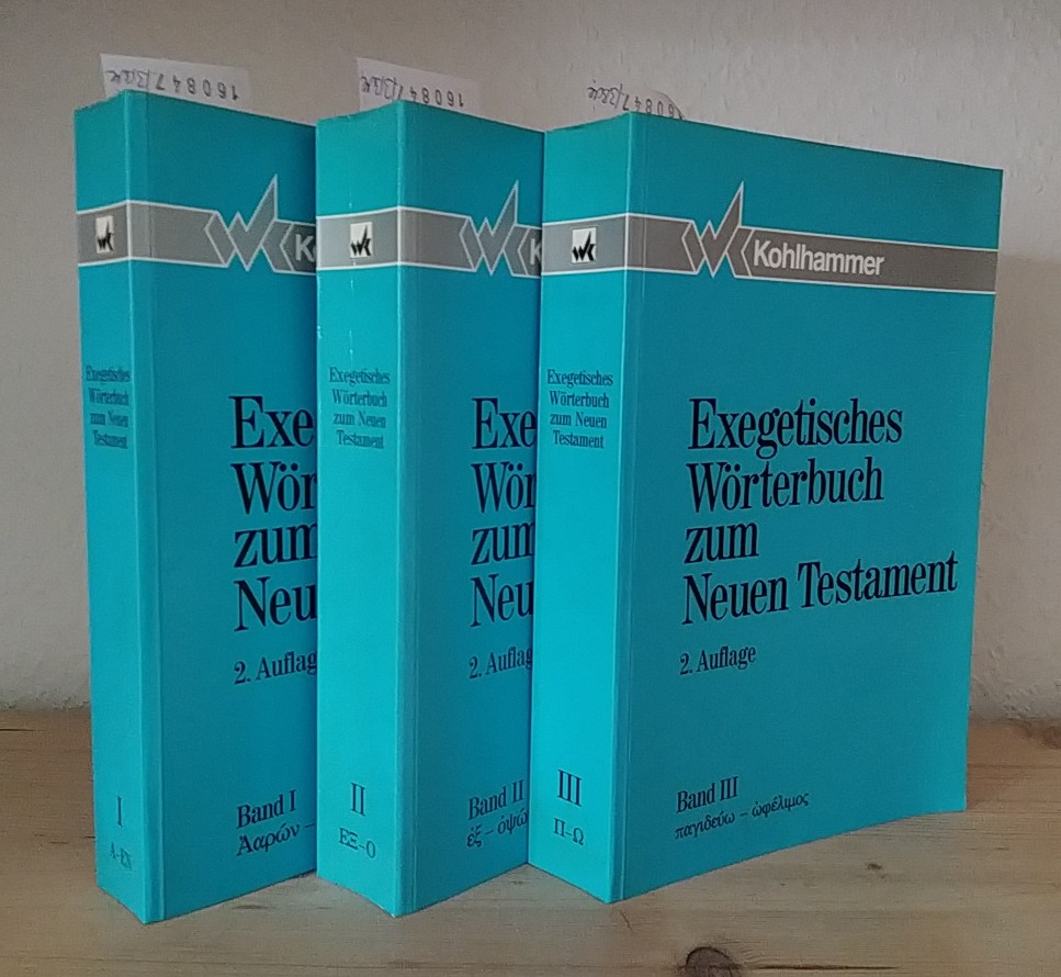 Exegetisches Wörterbuch zum Neuen Testament. Band 1 bis 3 komplett. [Herausgegeben von Horst Balz und Gerhard Schneider]. - Balz, Horst (Hrsg.) und Gerhard Schneider (Hrsg.)
