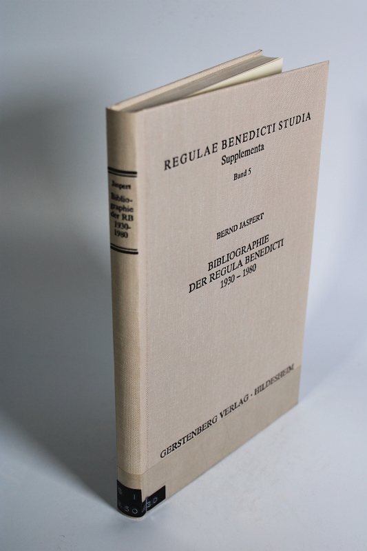 Bibliographie der Regula Benedicti, 1930 - 1980 : Ausgaben und Übersetzungen. Regulae Benedicti studia, Suppl. 5. - Jaspert, Bernd