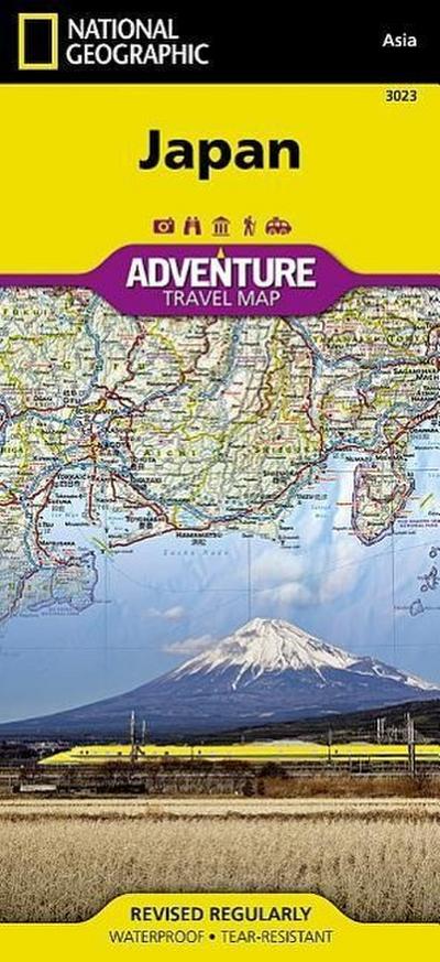 National Geographic Adventure Travel Map Japan : Waterproof. Tear-resistent - National Geographic Maps