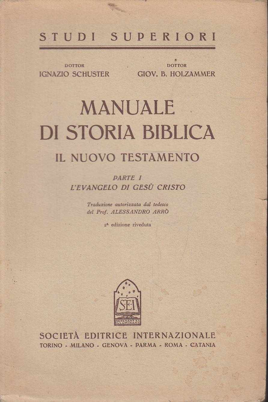 Abebooks Manuale di Storia Biblica per la cultura e l'insegnamento della religione