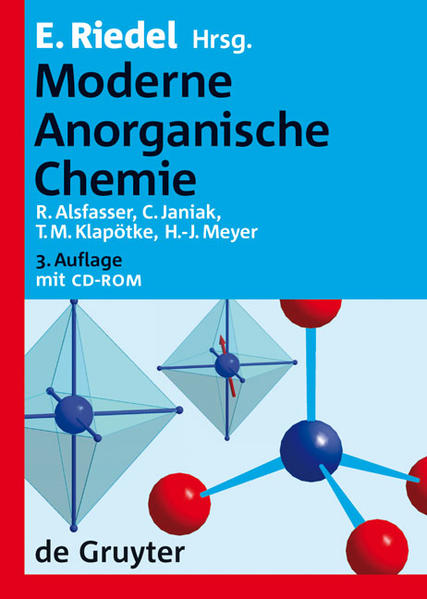 Moderne Anorganische Chemie - Erwin, Riedel, Alsfasser Ralf Janiak Christoph u. a.