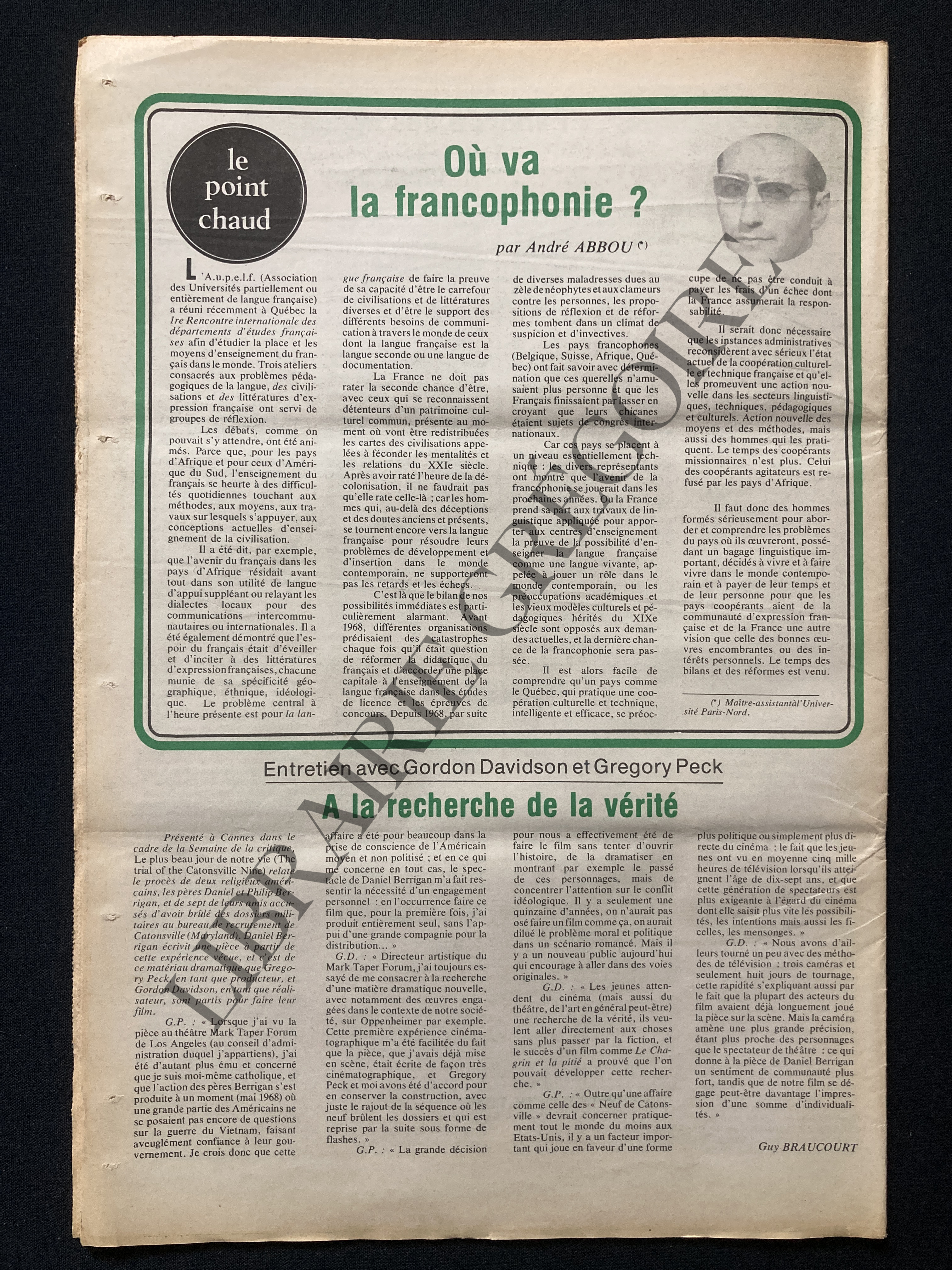 LES NOUVELLES LITTERAIRES-N°2334-DU 19 AU 25 JUIN 1972-KAFKA [Très bon] [Couverture souple]