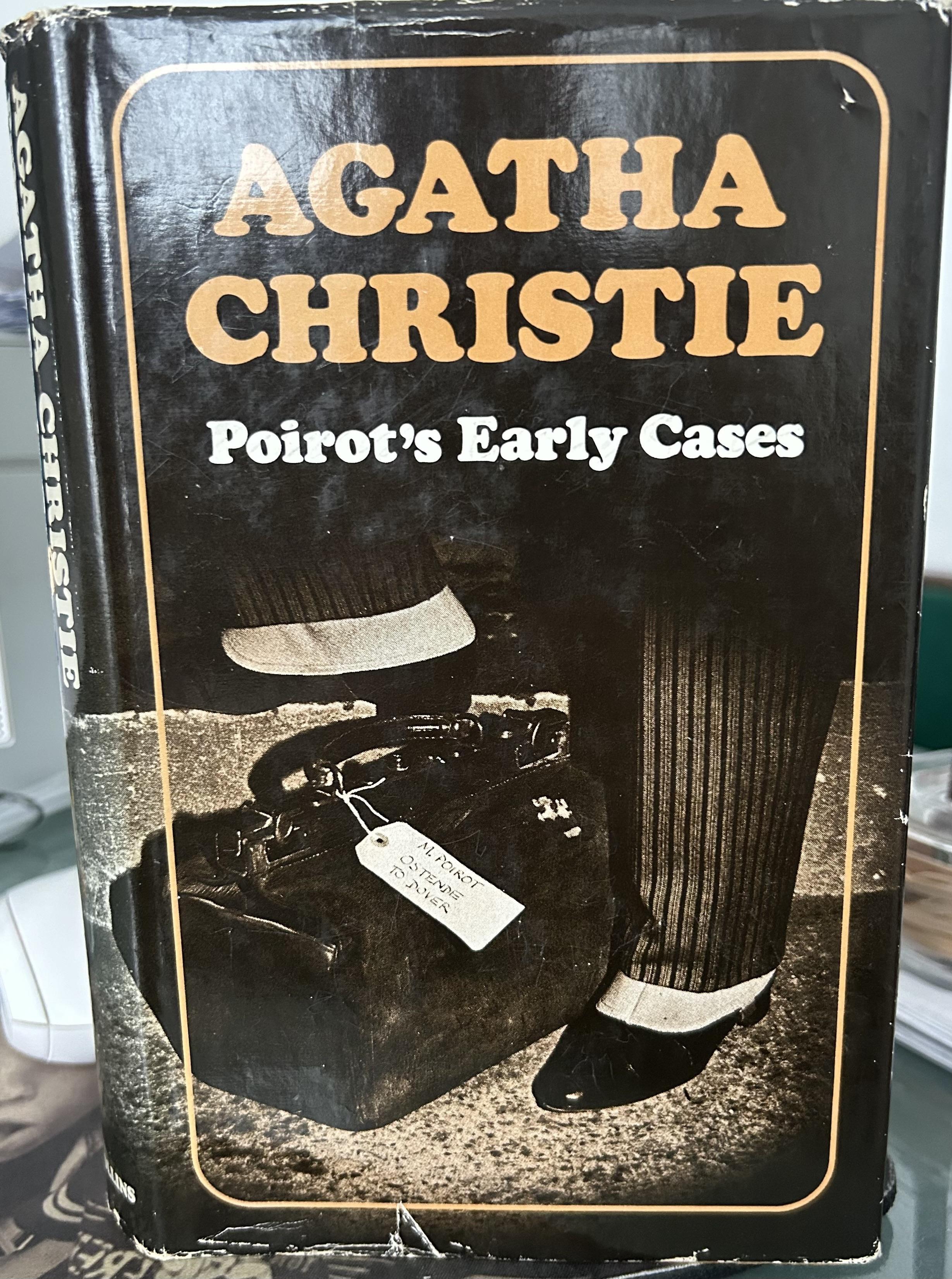 POIROT'S EARLY CASES. SIGNED BY AGATHA CHRISTIE ONTO A LAID IN PAGE. by