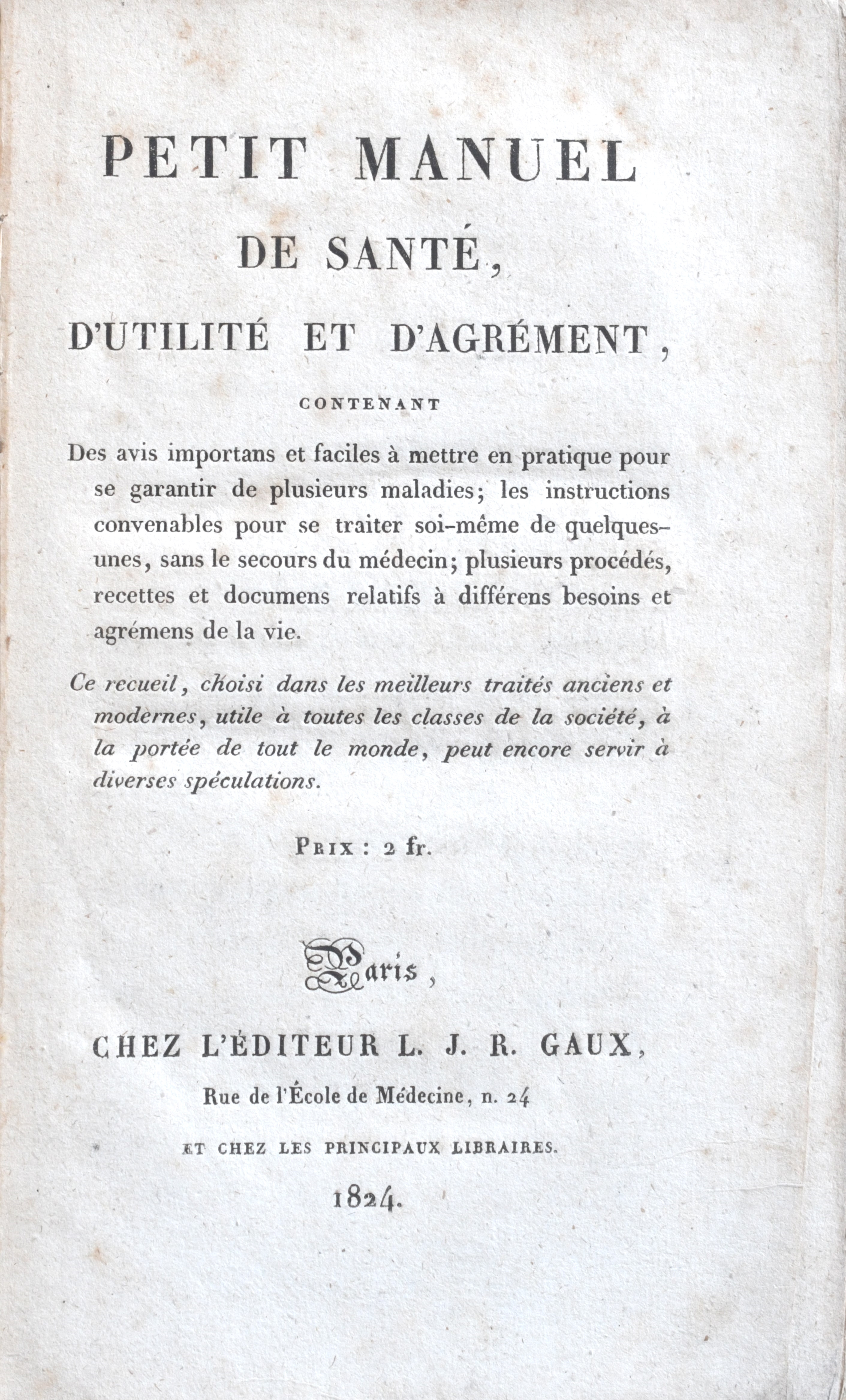 Petit Manuel De San…