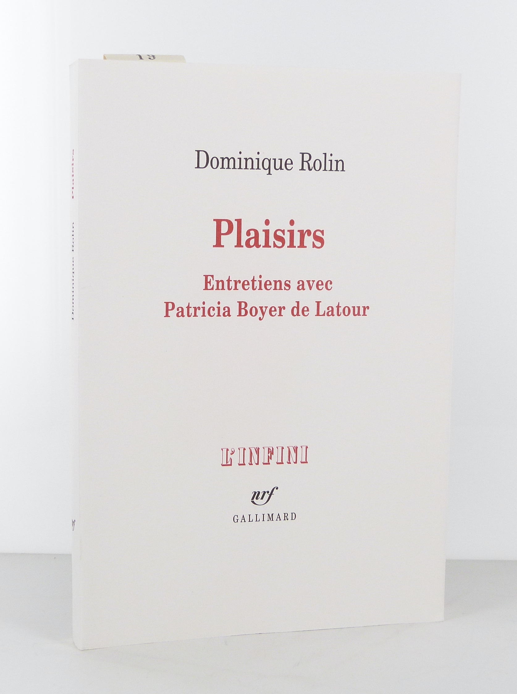 Plaisirs, Entretien… - image