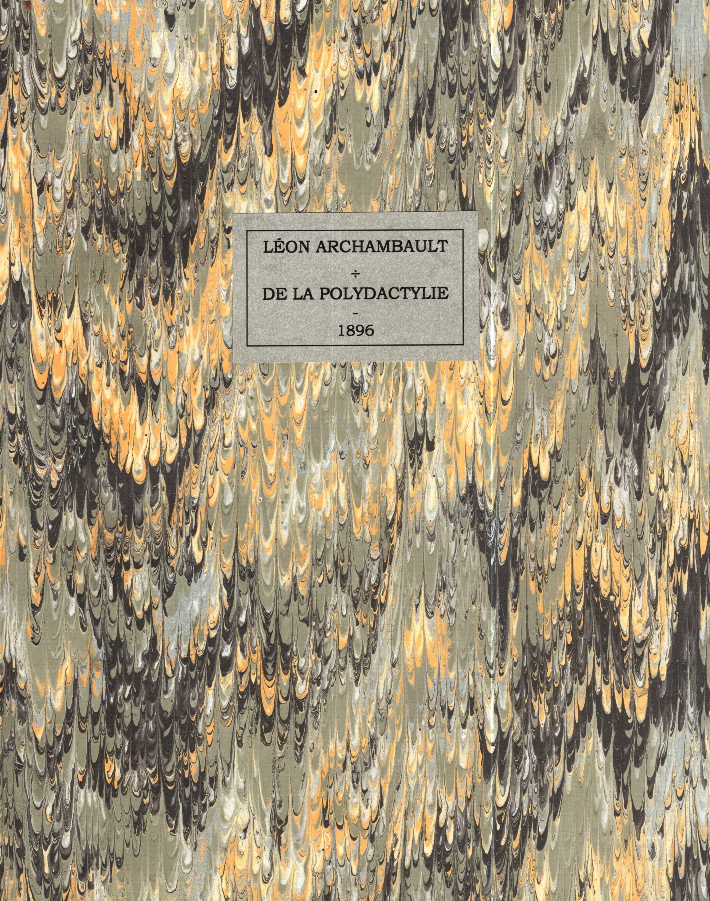 De La Polydactylie … - image