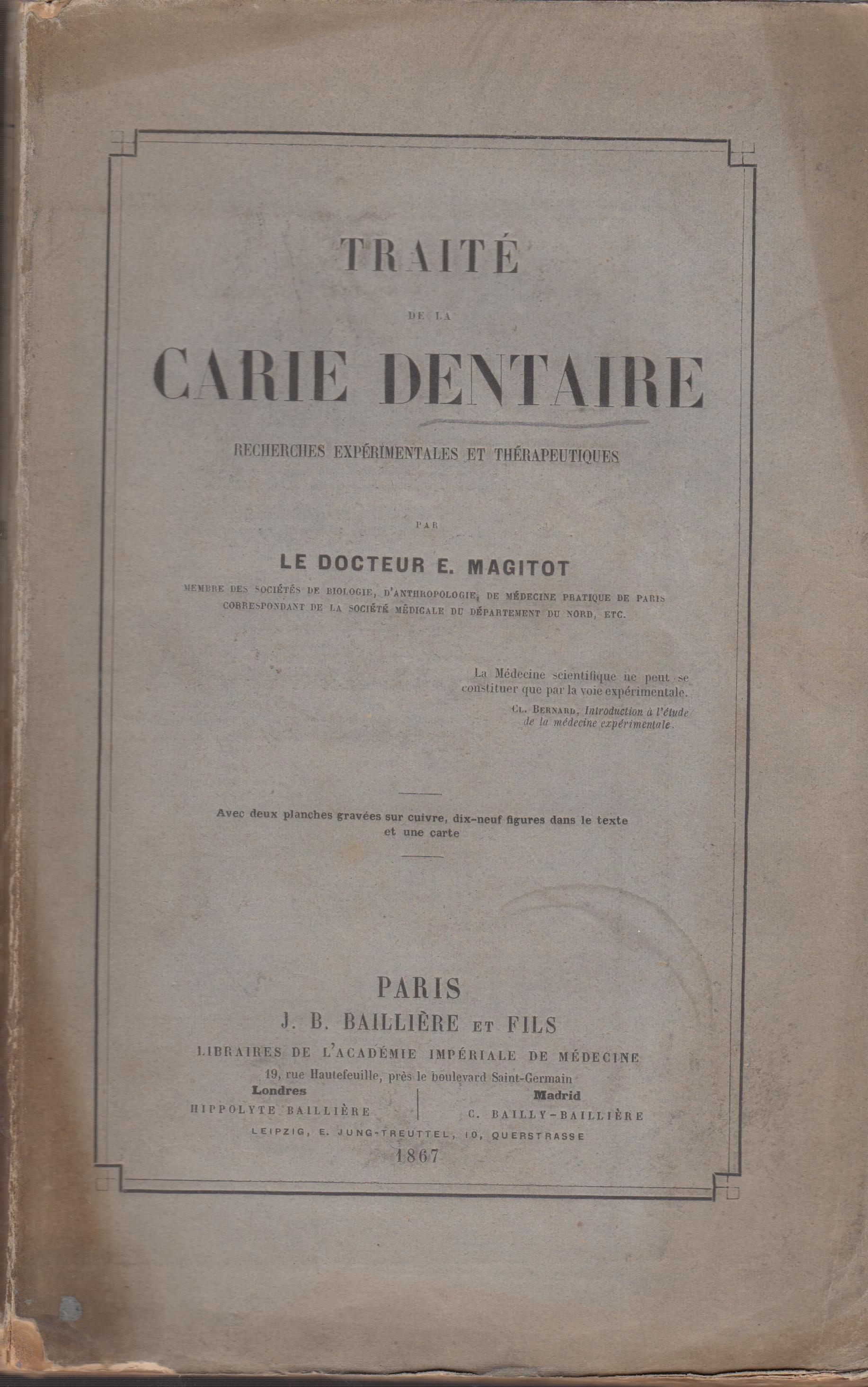 Traité De La Carie …