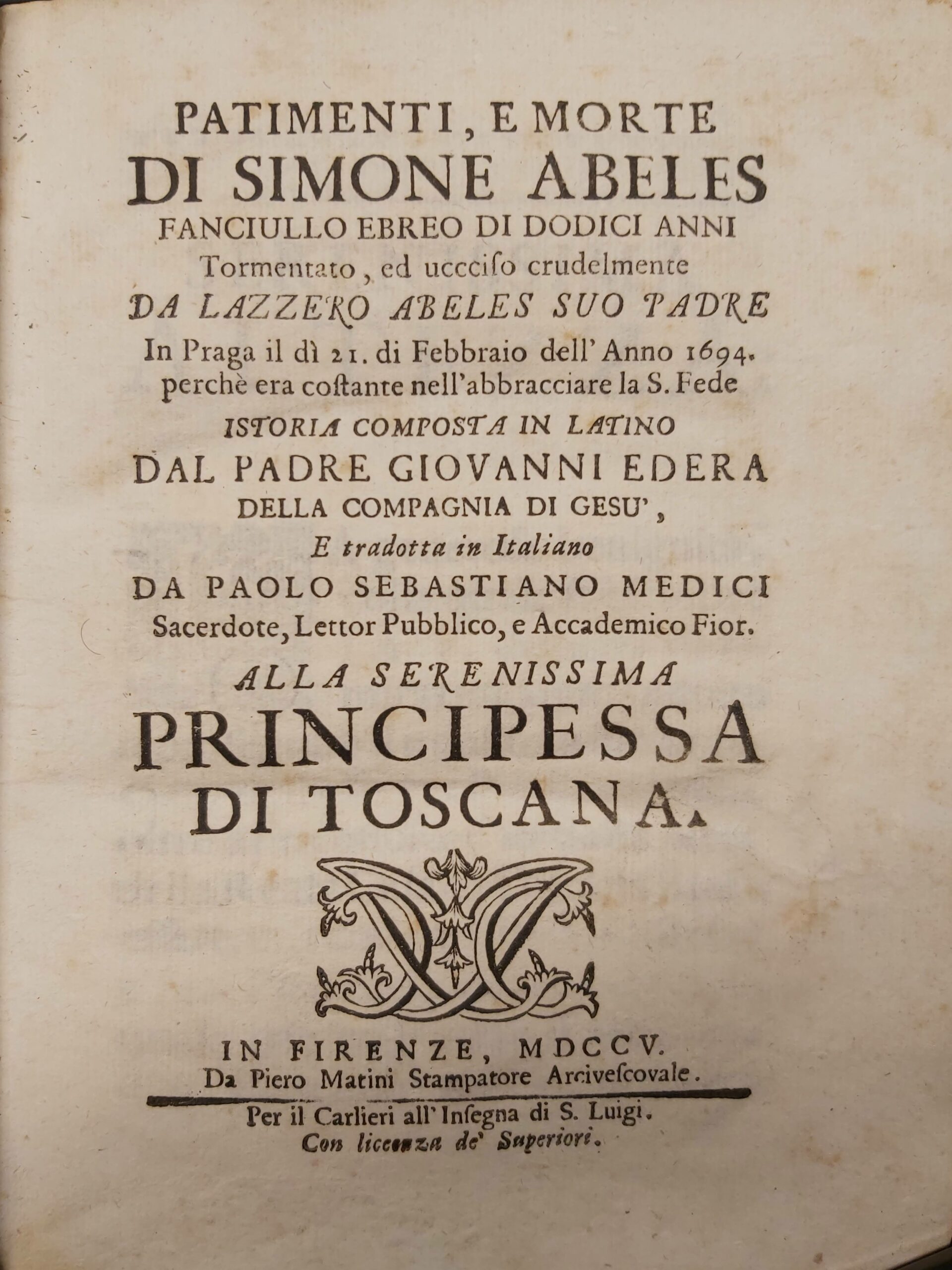 Patimenti E Morte D…