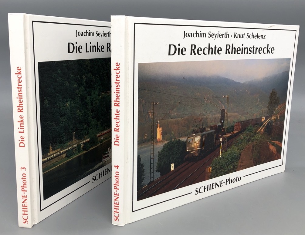 Die Linke Rheinstrecke. Die Rechte Rheinstrecke. (2 Bände). Schiene-Photo Band 3 und 4 - Seyferth, Joachim; Schelenz, Kurt