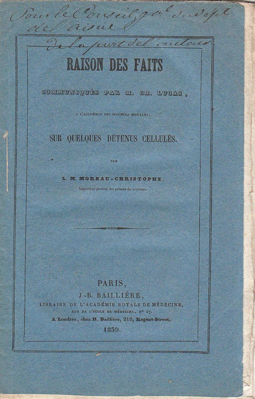 Raison Des Faits Co… - image