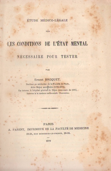 Etude MéDico-LéGale…